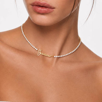 Signature Name Tennis Necklace