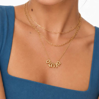 Bubble Custom Name Necklace