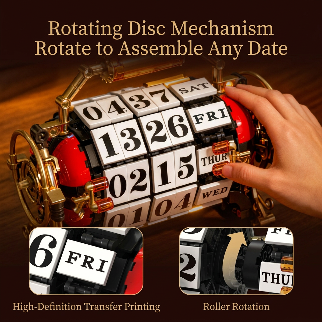 Retro Calendar 3D Puzzle DIY Model Kit