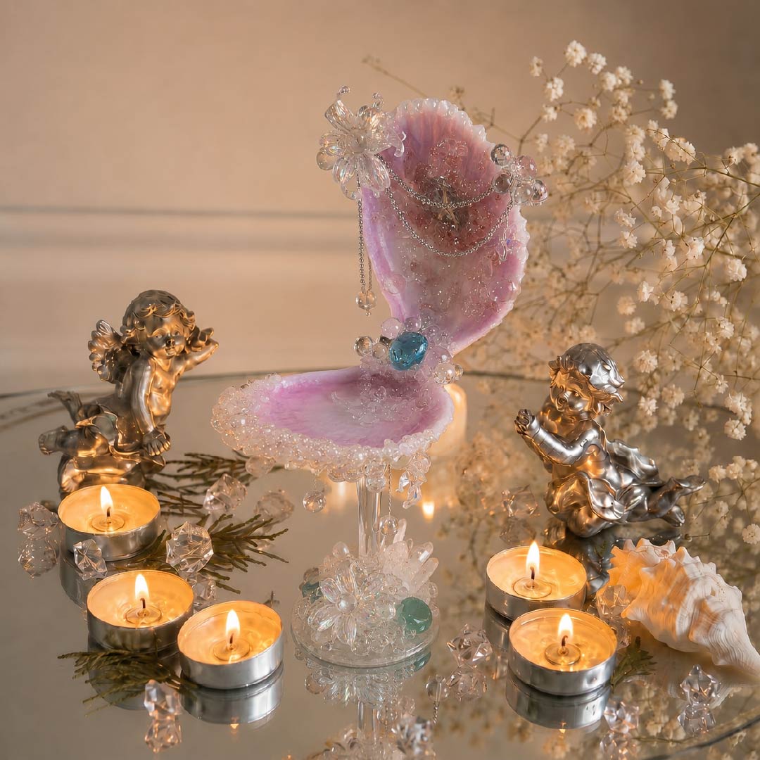 Starry Sea | Mother of Pearl Jewelry & Candle Holder - Handcrafted 1 PC