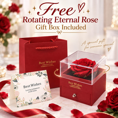 Pet Photo Necklace - Free Rotating Eternal Rose Gift Box Included