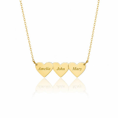 Personalized One-piece Heart Name Necklace