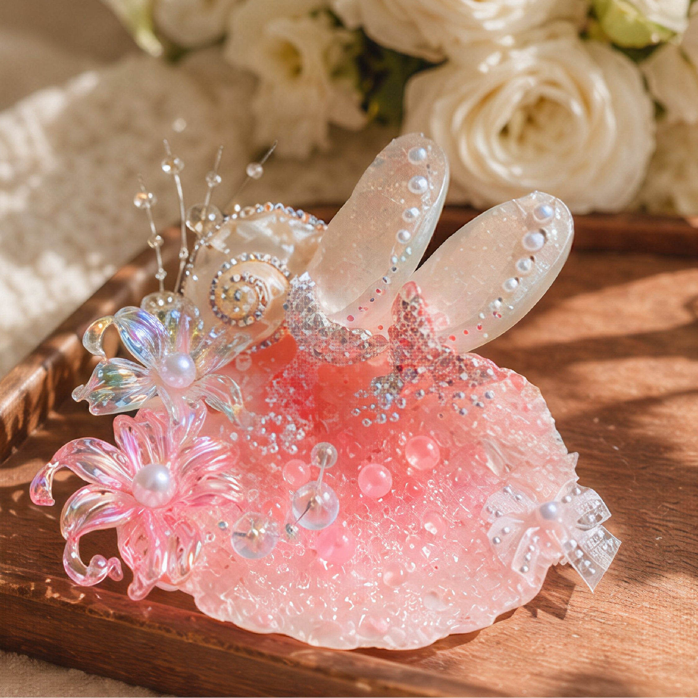 Pink Ocean Dream Mermaid Jewelry Dish - Handcrafted 1 PC