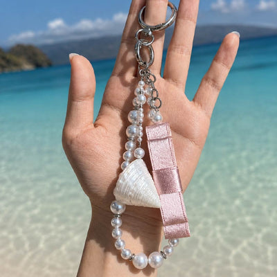 Cassiopeia Silk | Rosé Trochus Seashells Charm - Handcrafted 1 PC