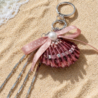 Crimson Rosette | Mother of Pearl Shell Charm- Handcrafted 1 PC