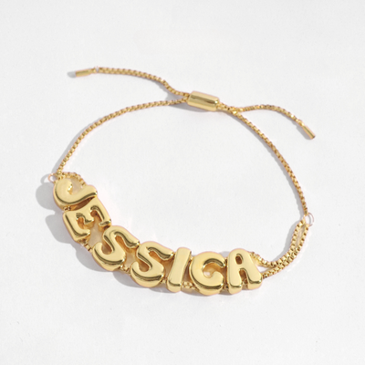 Bubble Letter Bracelet