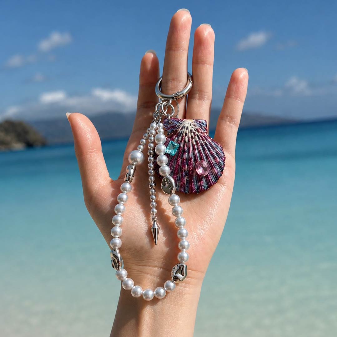 Lagoon Rosette | Mother of Pearl Shell Charm- Handcrafted 1 PC