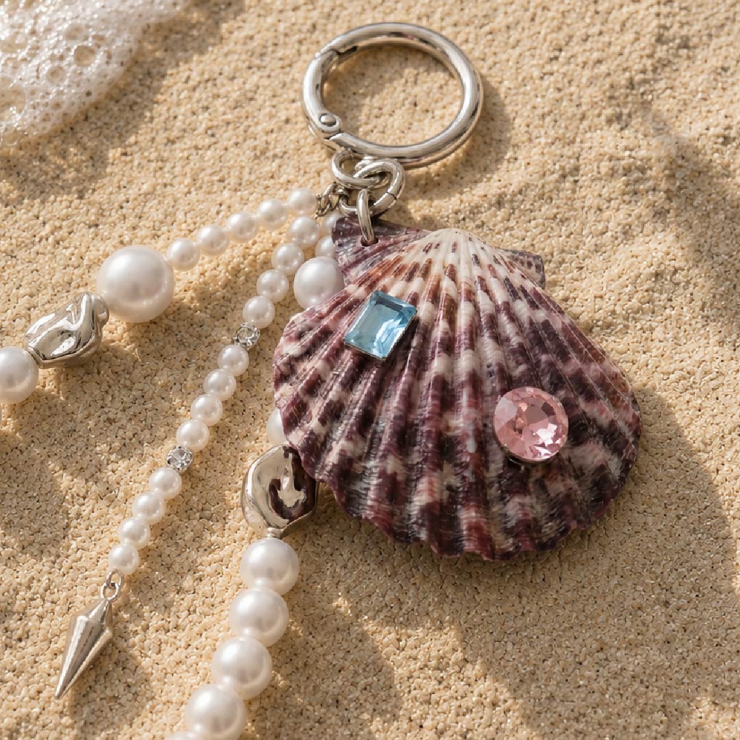 Lagoon Rosette | Mother of Pearl Shell Charm- Handcrafted 1 PC