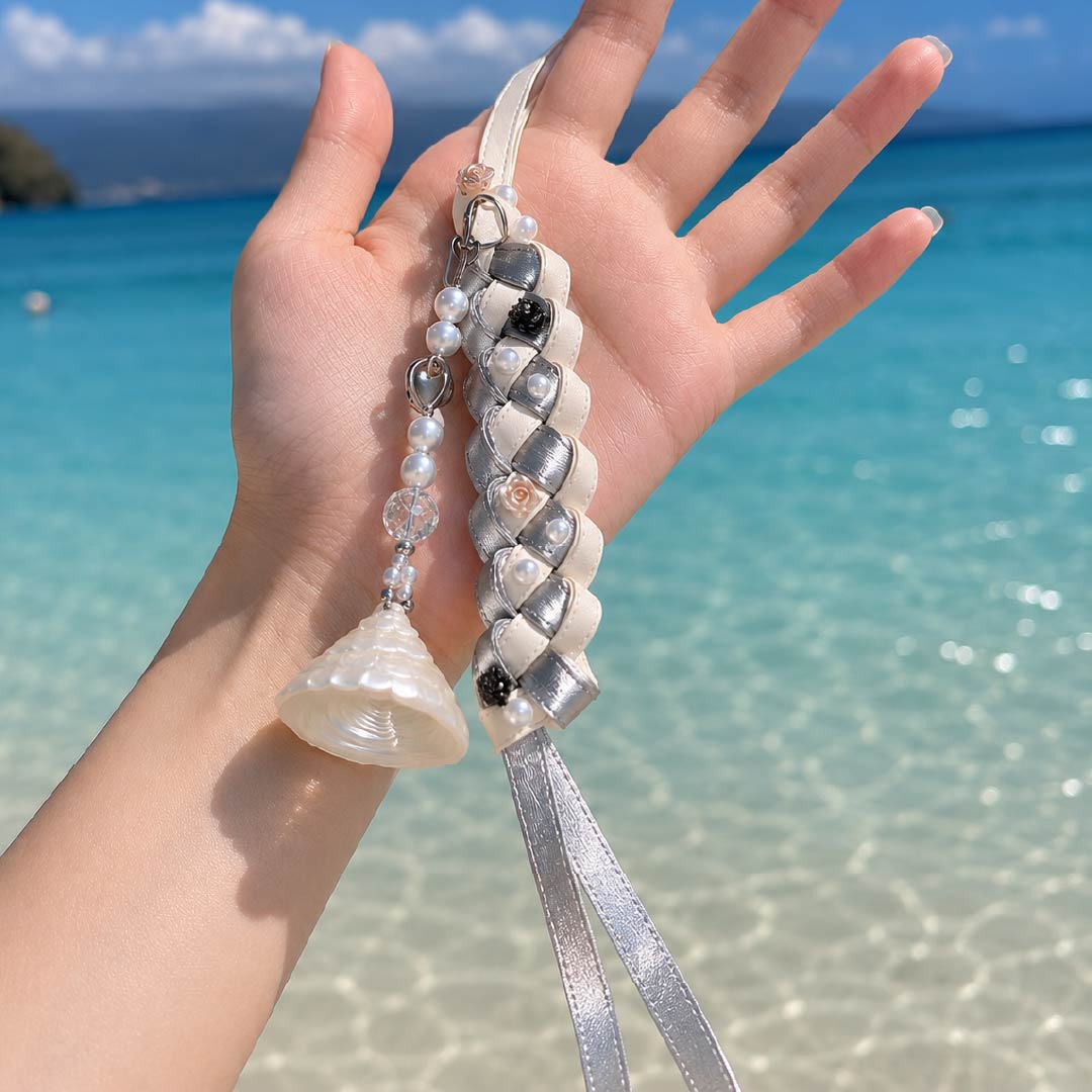 Cepheus Silk |Glow Trochus Seashells Charm- Handcrafted 1 PC