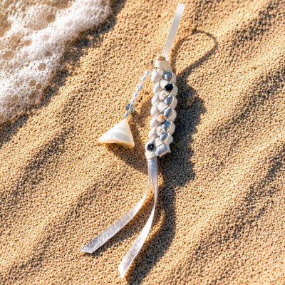 Cepheus Silk |Glow Trochus Seashells Charm- Handcrafted 1 PC