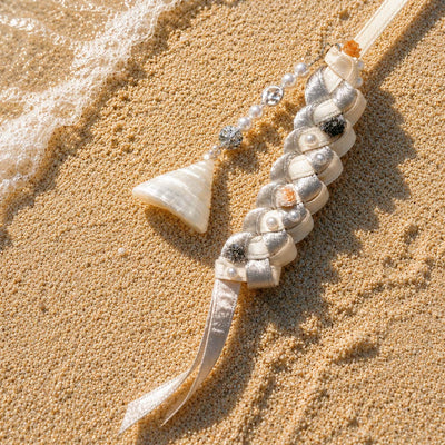 Cepheus Silk |Glow Trochus Seashells Charm- Handcrafted 1 PC