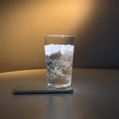 Cold-Activated Color Changing Fireworks Glass Cup - Handcrafted 1 PC