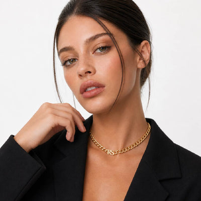 Initial Choker Necklace