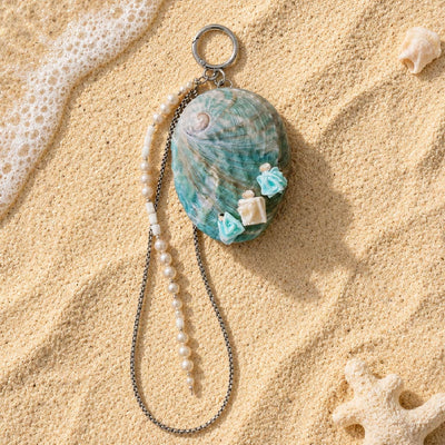 Callisto Iridescence | Blue Abalone Charm - Handcrafted 1 PC