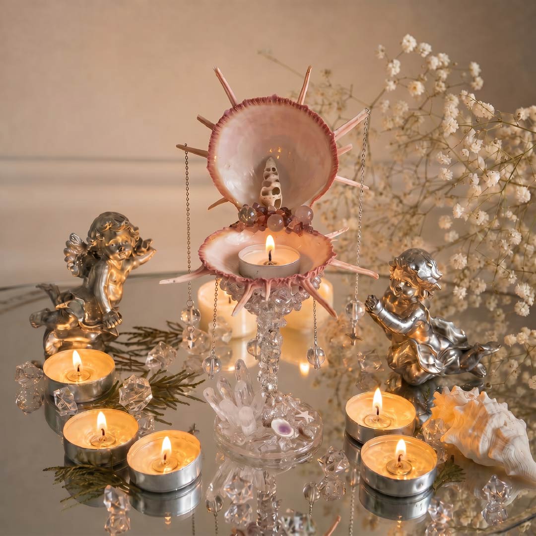 Ocean Apollo | Sea Chrysanthemum Jewelry & Candle Holder - Handcrafted 1 PC