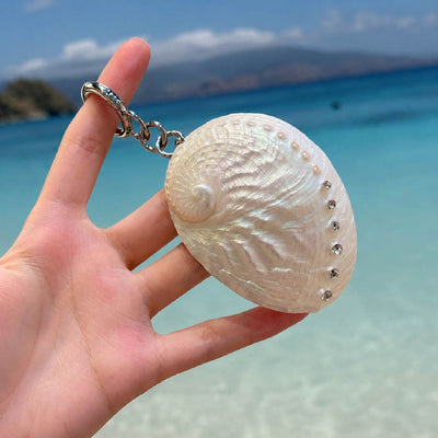 Ganymede Iridescence | White Abalone Charm - Handcrafted 1 PC