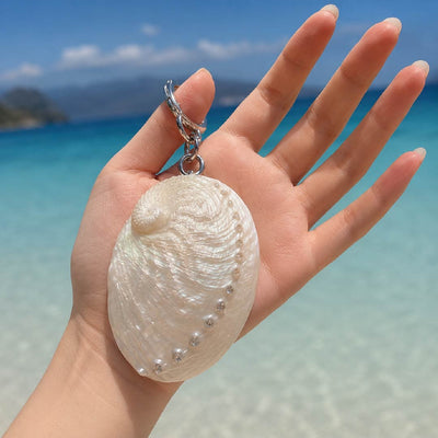 Ganymede Iridescence | White Abalone Charm - Handcrafted 1 PC
