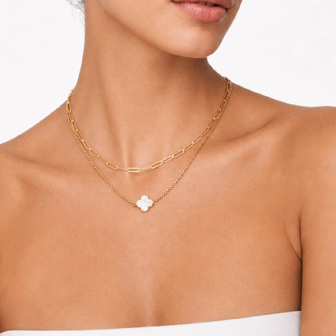 Pearl Clover Necklace