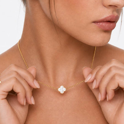 Pearl Clover Necklace