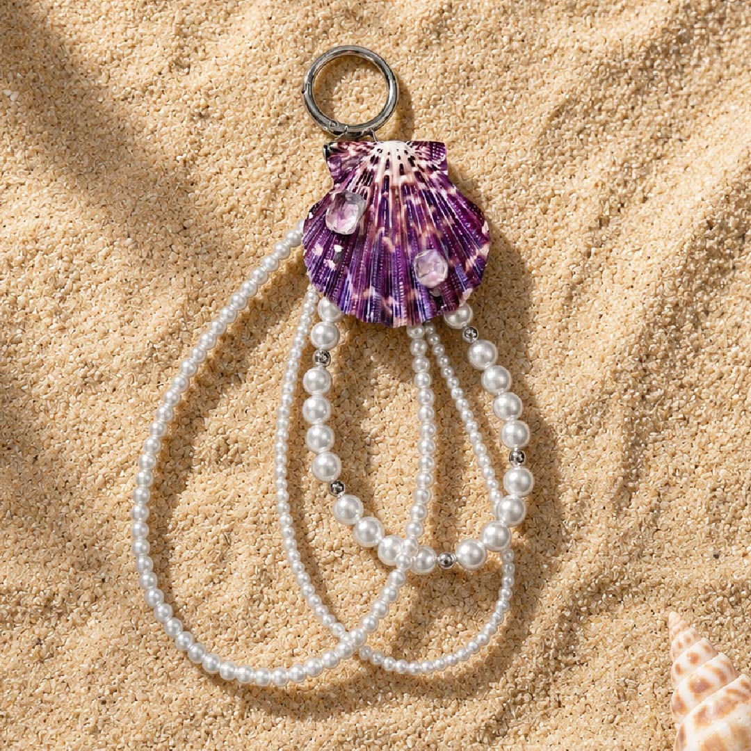 Purple Haze | Mother of Pearl Shell Charm- Handcrafted 1 PC