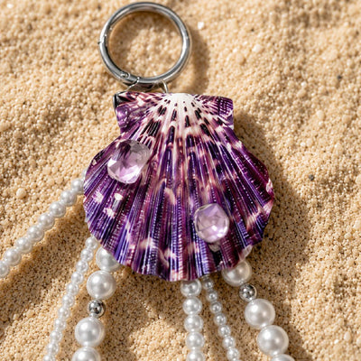 Purple Haze | Mother of Pearl Shell Charm- Handcrafted 1 PC