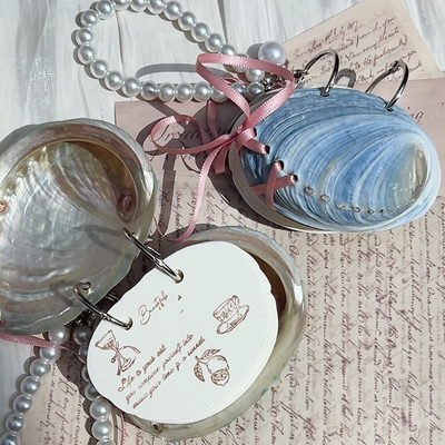 Moonlit Tides | Genuine Abalone Journal Charm Collection - Handmade 1 PC