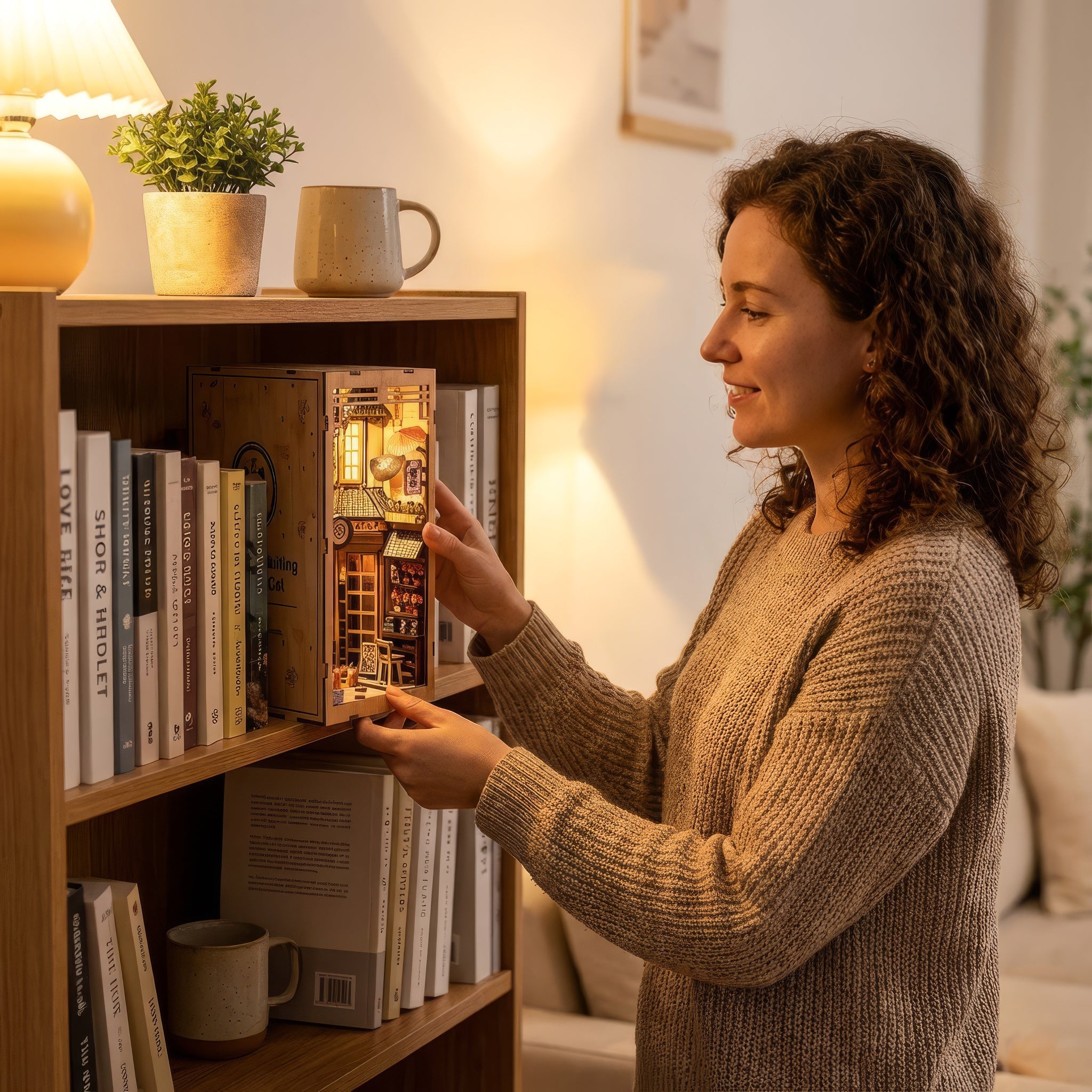 The Alley Waiting for the Cat DIY Book Nook Kit