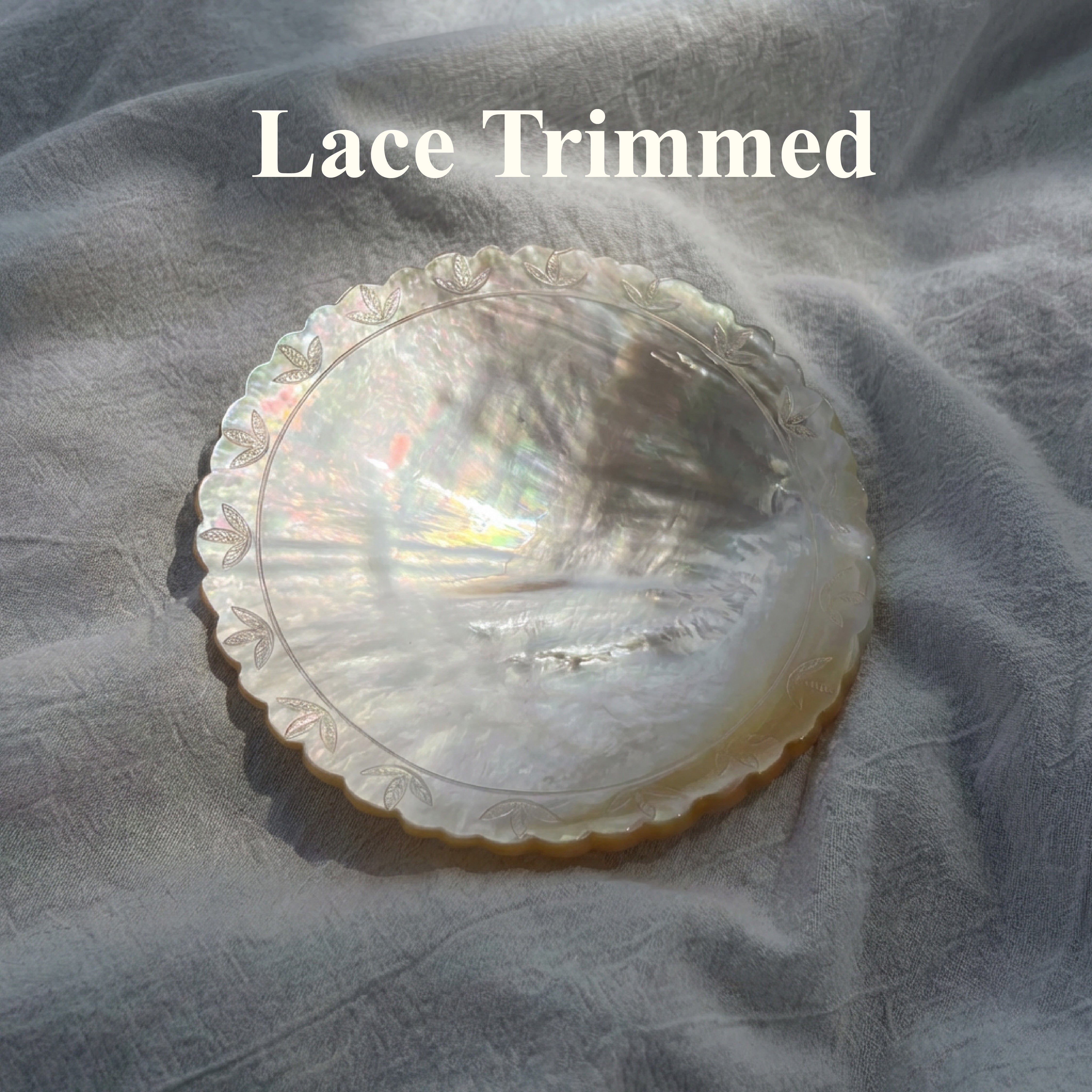 Mother of Pearl Plate/Jewelry Tray - Handmade 1 PC