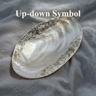 Giant Mother of Pearl Seashell Dish - Handcrafted 1 PC